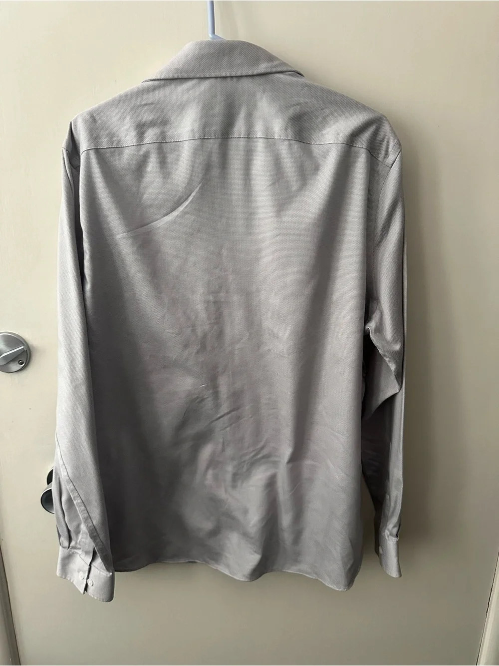 Michael Kors Men's Light Gray Dress Shirt - Spread Collar